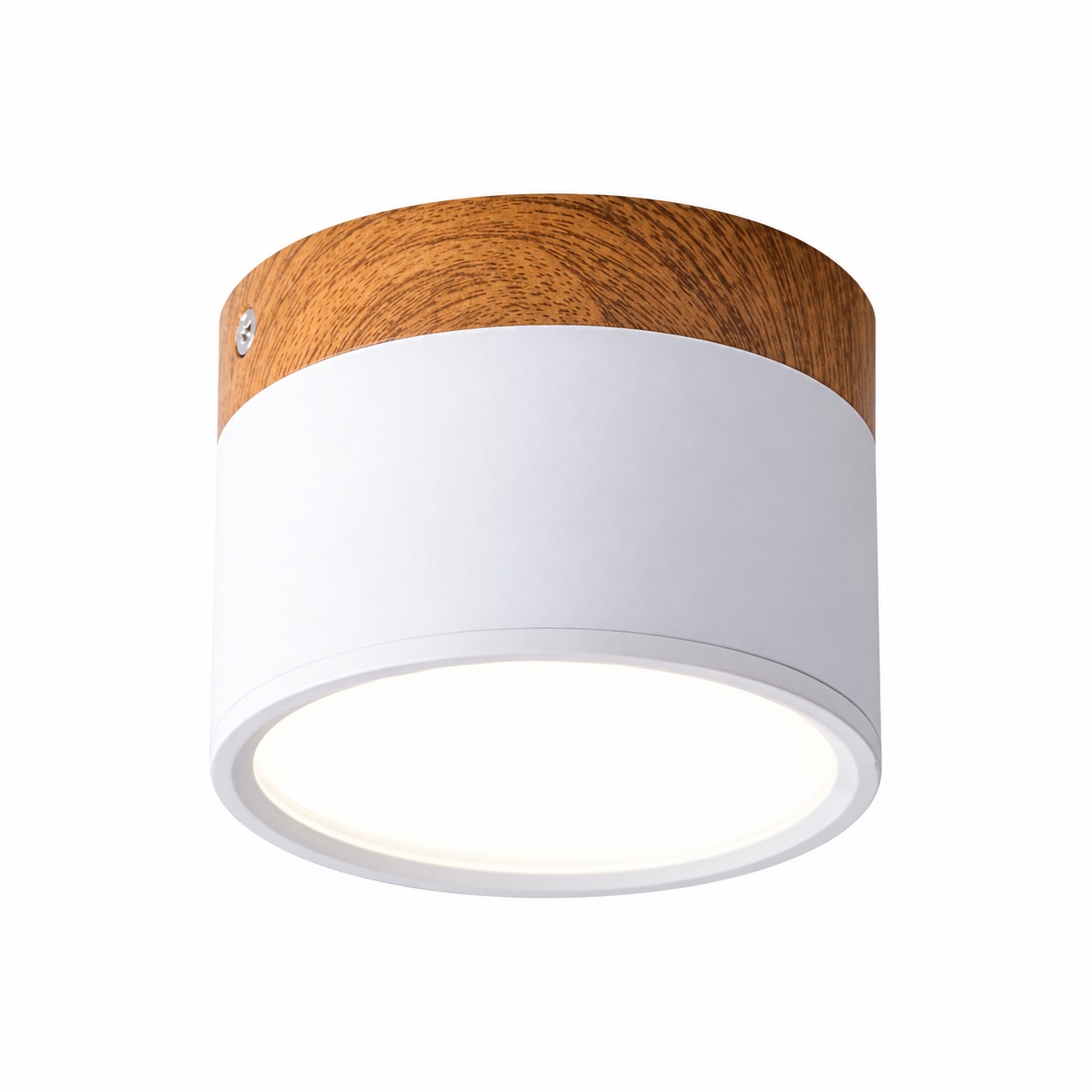 Wood-Trim LED Ceiling Downlight